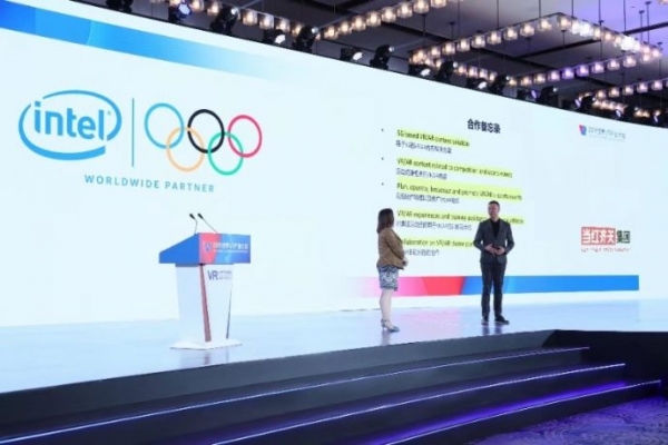 인텔이 스카이 리미트 엔터테인먼트(Sky Limit Entertainment)와 2020년 도쿄 올림픽에서 활용할5G 기술 기반의 가상현실(VR) 및 증강현실(AR) 솔루션 개발을 위한 업무협약을 맺었다. (사진 출처: 인텔)