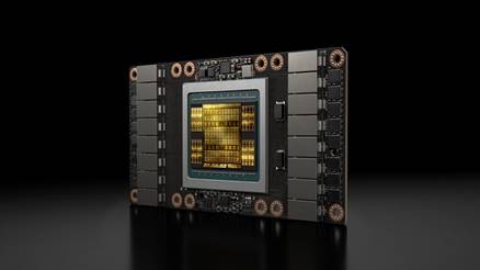 엔비디아 V100 텐서코어 그래픽처리장치(GPU)./엔비디아